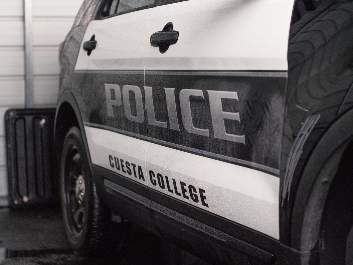 Cuesta College police car. Photo by Xander Bissell