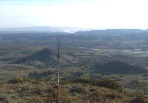 Looking south hikers can see the Edna Valley and a stretch of ocean all the way to Point Sal.