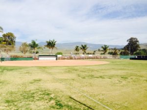 Cuesta's softball field on a sunny day off.