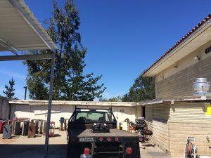 Roofing of the 4200 building which will be repaired this summer.