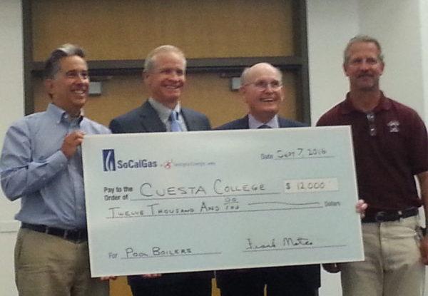 Cuesta awarded $12,000 from Southern California Gas