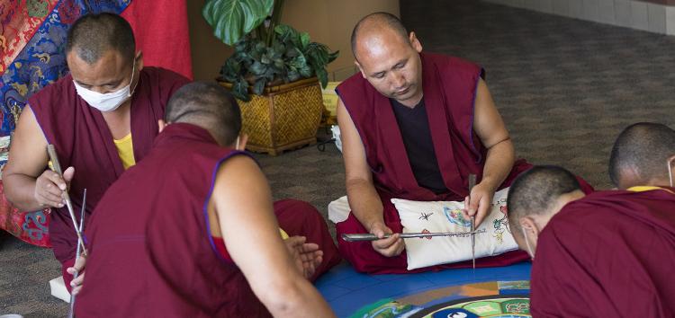 Tibetan Buddhist monks visit Cuesta campus