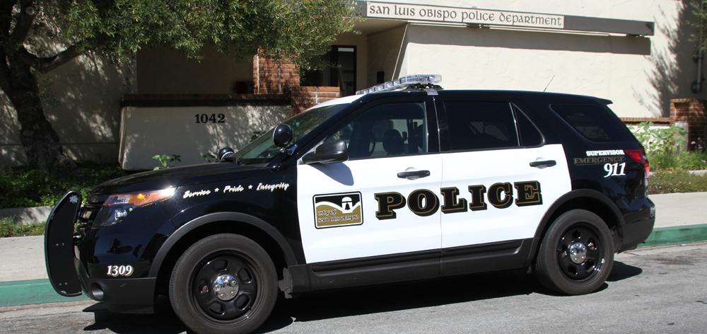 City of San Luis Obispo police car.  <a href=