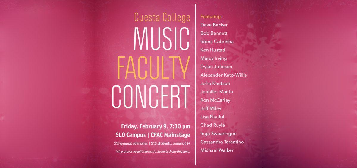 Cuesta faculty to perform annual jazz concert