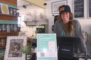 Chelsea Brescia, a Pismo Beach merchant affiliate with Kick-It Points.