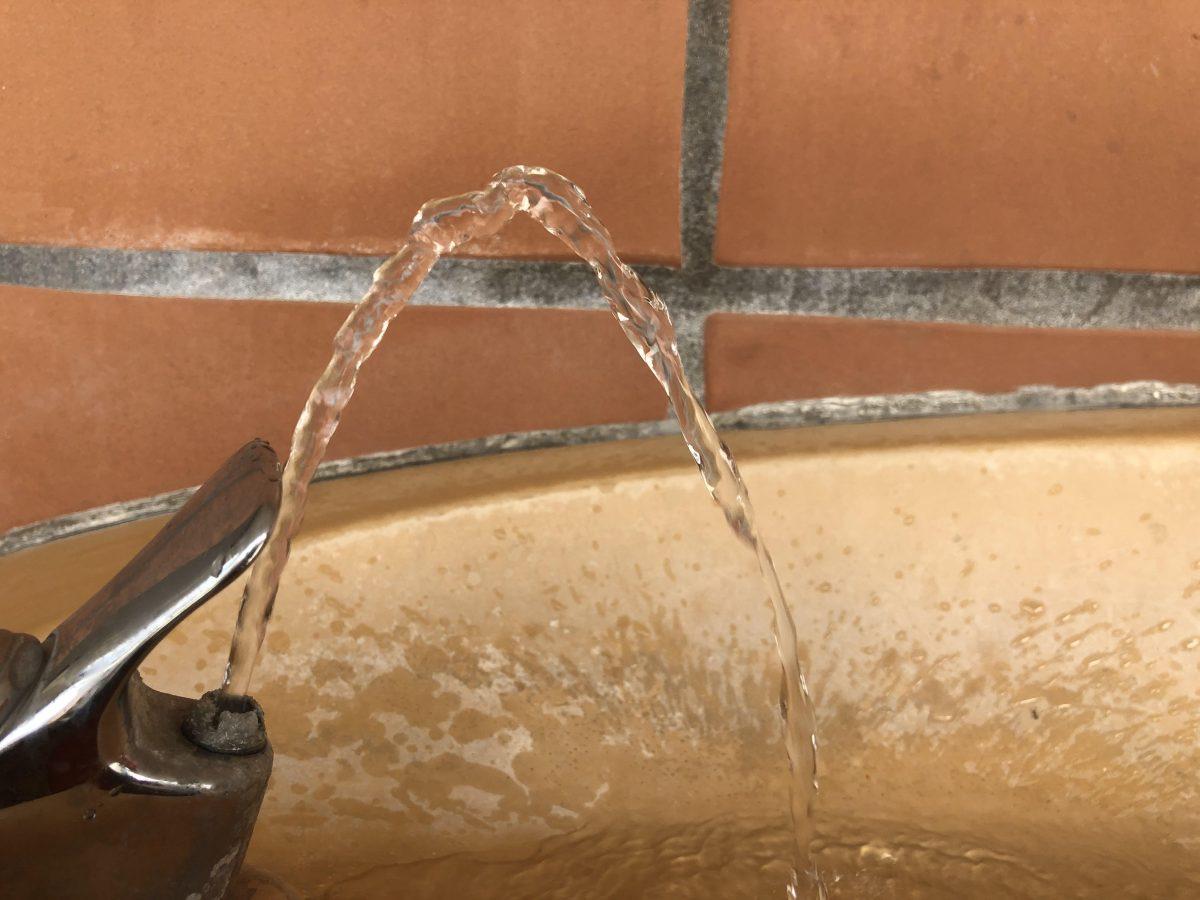 Cuesta College Language Arts Building water fountain.  Photo by Ellie Thomas