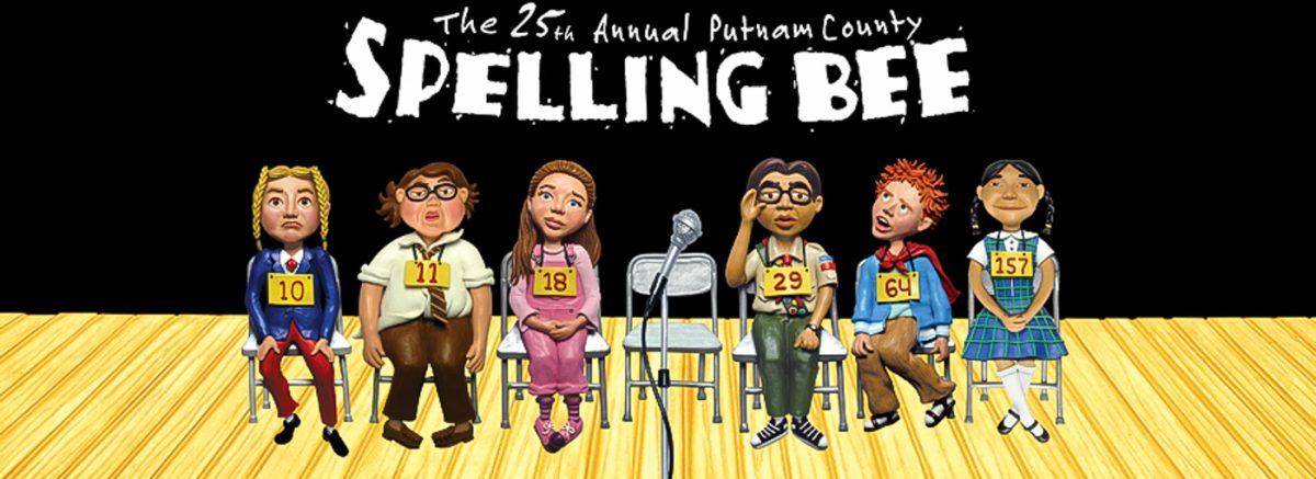 Graphic of â€œThe 25th Annual Putnam County Spelling Bee!â€ Photo by Cuesta College
