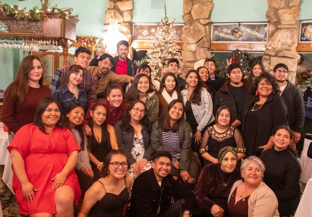 Attendees of the Latinx winter celebration. Photo by Guadalupe Angeles