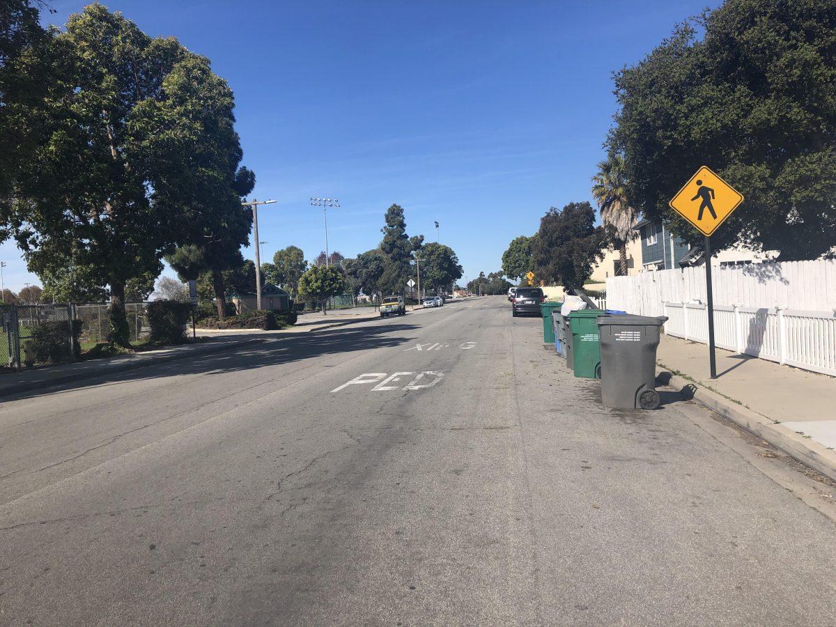 The street next to Soto Sports complex in Arroyo Grande.  Photo by Ellie Thomas
