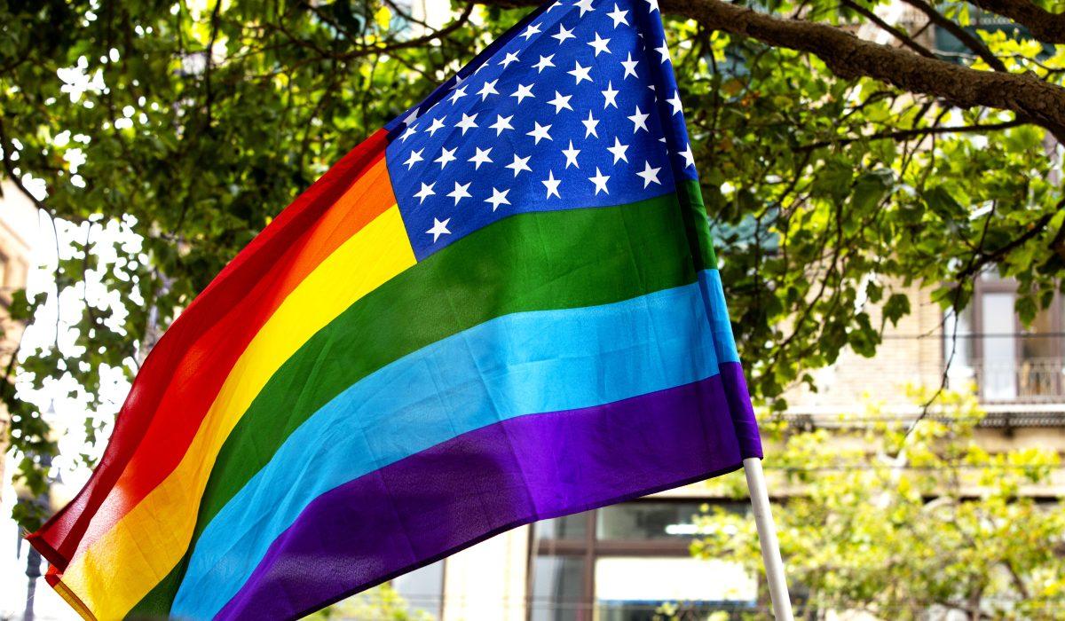 The rainbow flag, a symbol of gay pride and equality. Photo by Michael Costa
