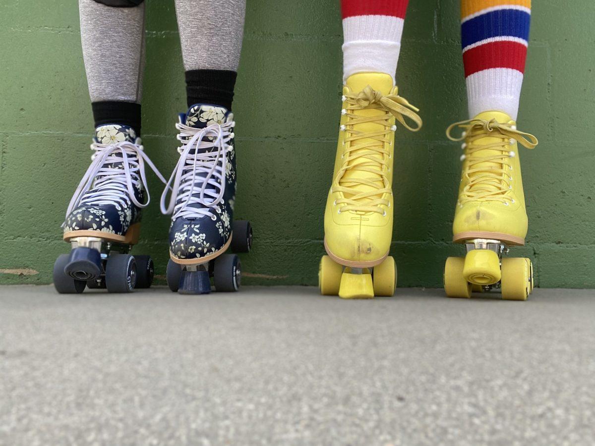 Smooth surfaces to practice on are as hard to come by as roller skates are. Photo by Leah Monson