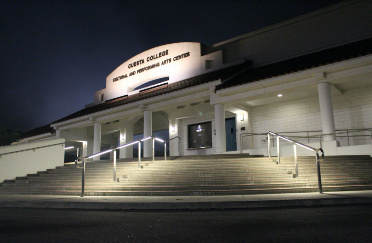 Cuesta College campus at night. Photo by Josh Pachio