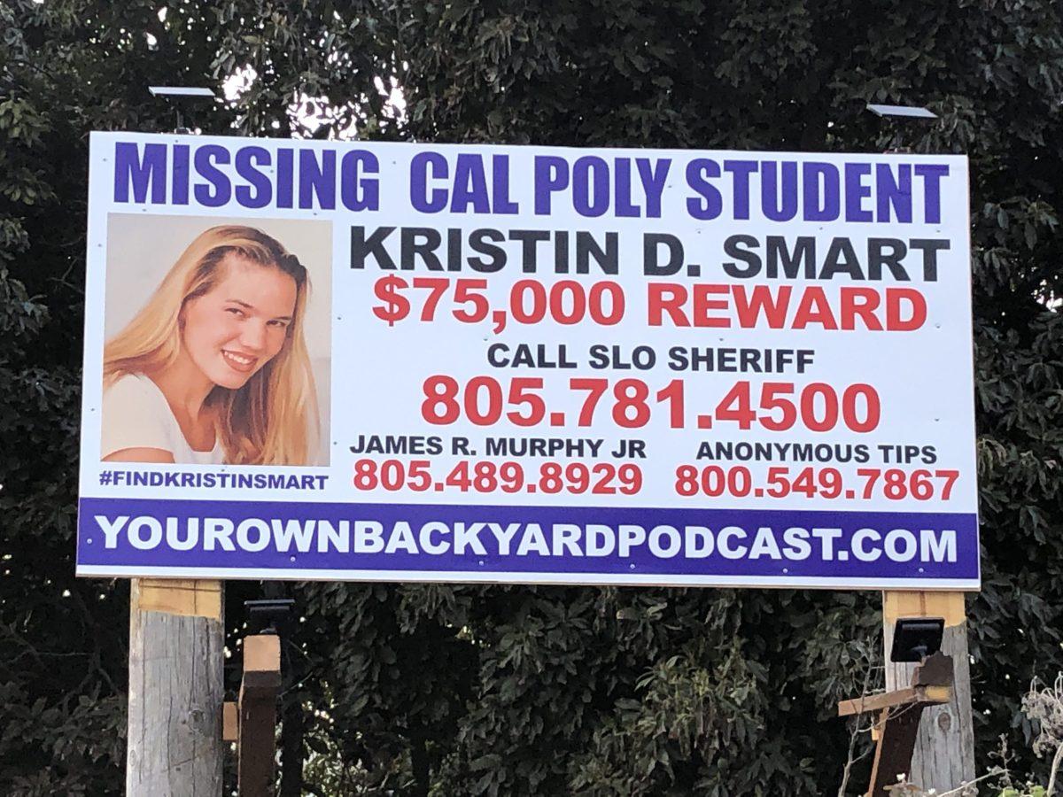 Kristin Smart billboard in Arroyo Grande, Calif. Photo by Leah Monson