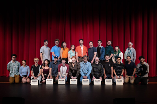 Cast of "The Curious Incident of the Dog in the Nighttime" winning national awards. Photo by Cuesta College Marketing