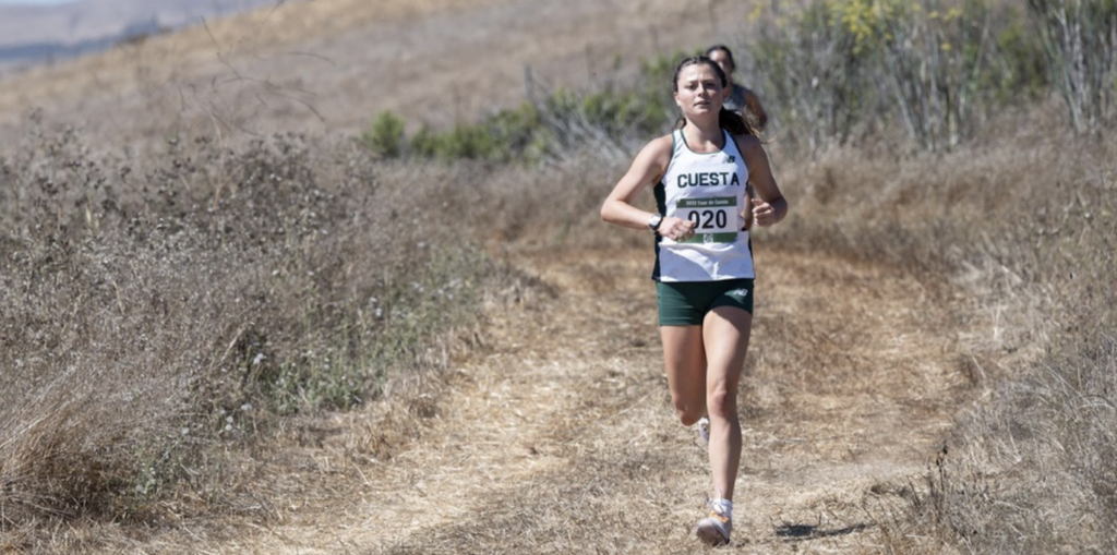 Summer Gelman competing on race day. Photo by Cuesta Athletics 