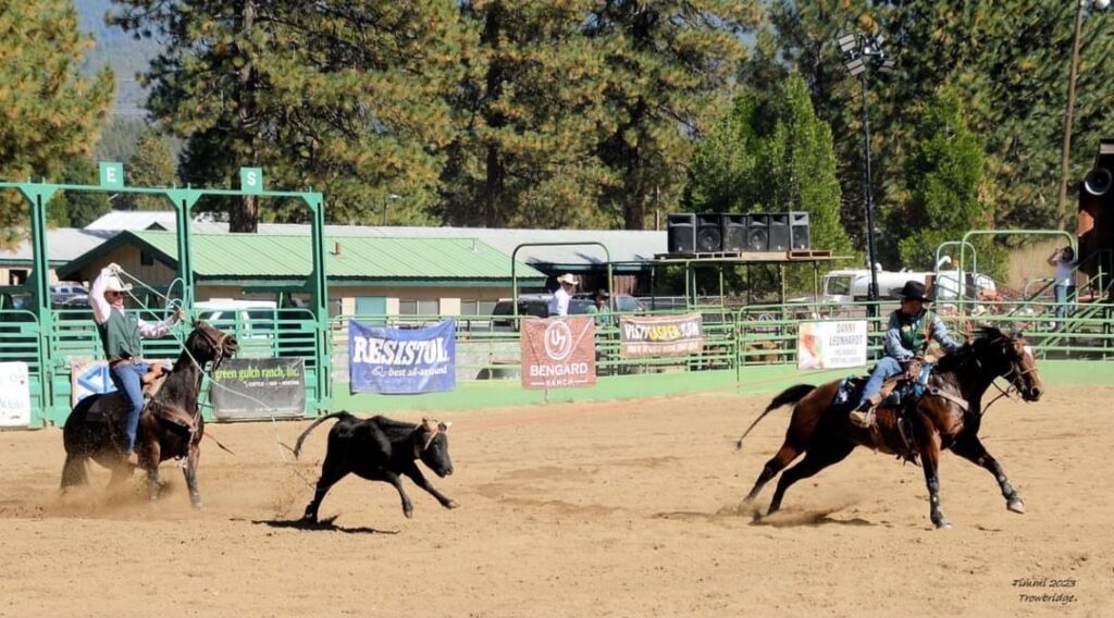 Caleb Carpenter roping in action. Photo provided by Caleb Carpenter