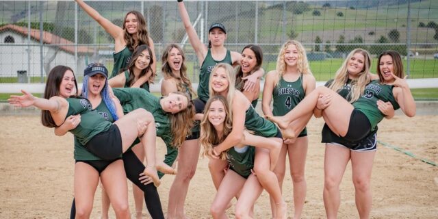 The Cuesta Beach Volleyball team just completed its inaugural season. Photo by Cuesta Athletics