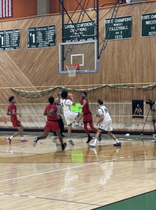 Cuesta Sophomore Guard Griffyn Kapao tries to score a layup on Wednesday against LA Pierce at Stork Gymnasium.
