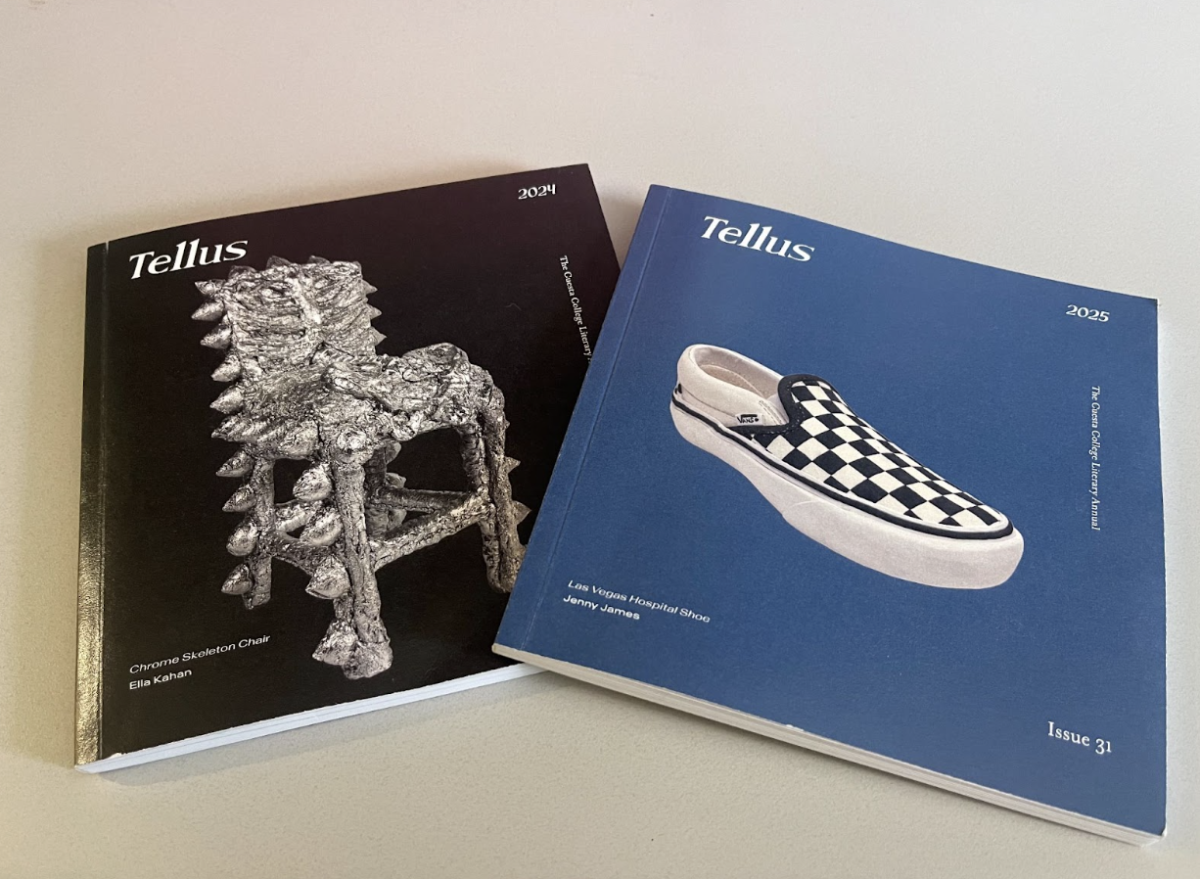 The final print editions of the 2024 and 2025 Tellus literary and fine arts journal. Tellus began in 1992 as an exclusively literary publication and began accepting visual arts submissions in the last few years. Tellus’ 2026 printing will be its 32nd edition.